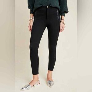 Anthropologie Black essential slim  Trousers